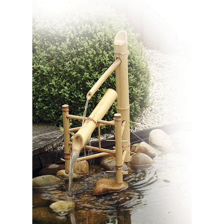 Ubbink acquaarte – Wasserspiel aus Bambus-Wasserbecher (braun)