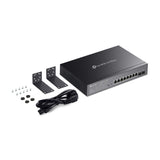 Tp-link omada sg2210mp jetstream 10-poorts gigabit smart-switch (zwart, 8x poe+, 2x gigabit sfp)
