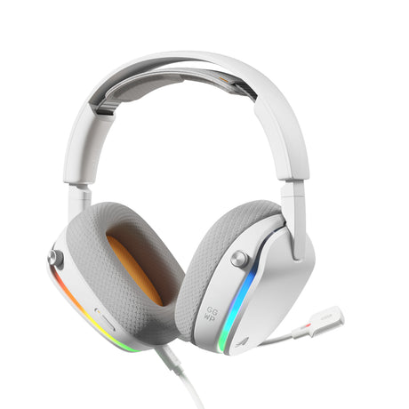 Glorious GHS Eternal RGB – Stereo-RGB-Gaming-Headset, Over-Ear-Gaming-Headset (weiß, PC, PS5, PS4, Switch, USB-C)