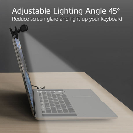 Act Connectivity Dimmbare, ansteckbare LED-Lichtleiste für Laptops (schwarz, USB-betrieben, 3000 K–6500 K)