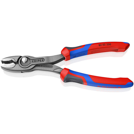 Knipex Frontgripzange | Länge 200 mm | polierte Mehrkomponentenhüllen | schwarz phosphatiert | 1 Stück - 82 02 200 - 82 02 200