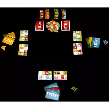 Europäisches Spielernetzwerk artsee Kartenspiel (englisch, 2 - 5 Spieler, 30 Minuten, ab 12 Jahren)