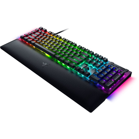 Razer Blackwidow V4, Gaming-Tastatur (Schwarz, US-Layout, Gelb, RGB-LEDs, Doubleshot-ABS)