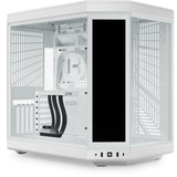 Hyte y70 Touch Infinity Midi-Tower-Gehäuse (weiß | 2x USB-A | 1x USB-C | gehärtetes Glas)