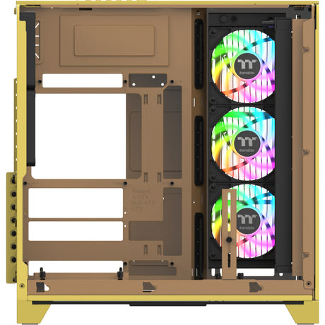 Thermaltake View 390 Air Butter Caramel Midi-Tower-Gehäuse (gelb | 2x USB-A | 1x USB-C | gehärtetes Glas)