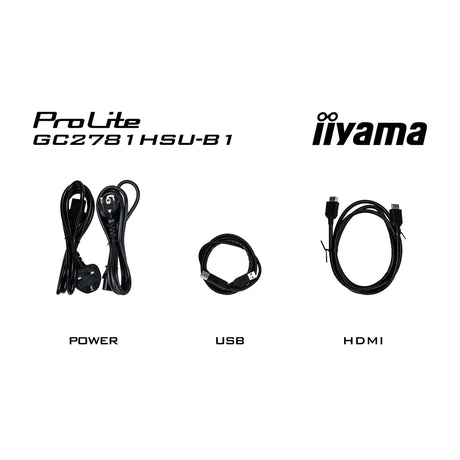 Iiyama G-Master Black Hawk G2471HS-B1 27 gebogener Gaming-Monitor (Schwarz, HDMI, DisplayPort, 2x USB, 144 Hz)