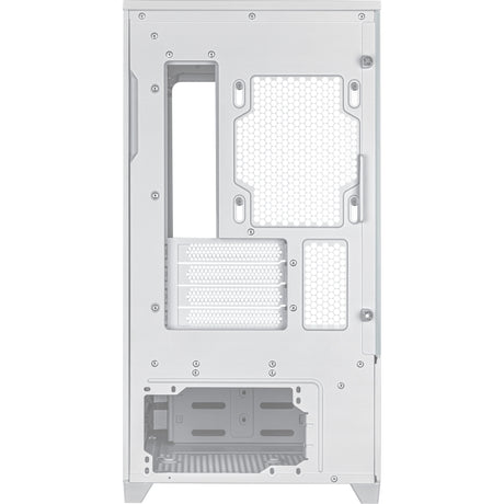 Asus Prime Ap202 Midi-Tower-Gehäuse (Weiß | 2x USB-A | 1x USB-C | RGB | Gehärtetes Glas)