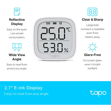Tp-Link Tapo T315 intelligenter Temperatur- und Feuchtigkeitsüberwachungssensor