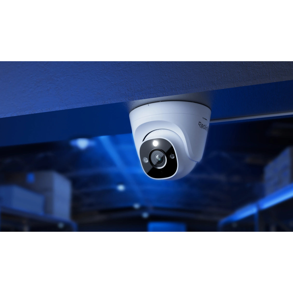 Reolink RP-PCT8M, intelligente 4K 8MP POE-Überwachungskamera mit IR-Farbnachtsicht (weiß)