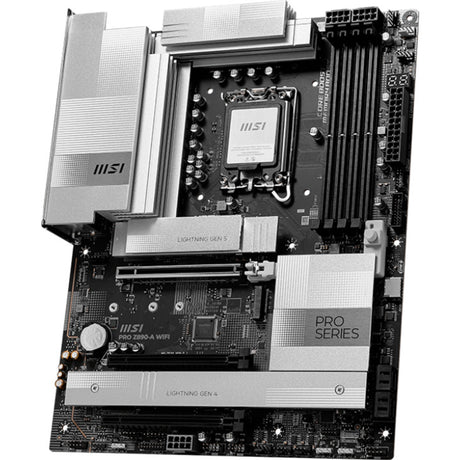 Msi pro z890-a wifi socket 1851 moederbord (zwart wit, raid, 5gb-lan, wi-fi 7, bt, sound, atx)