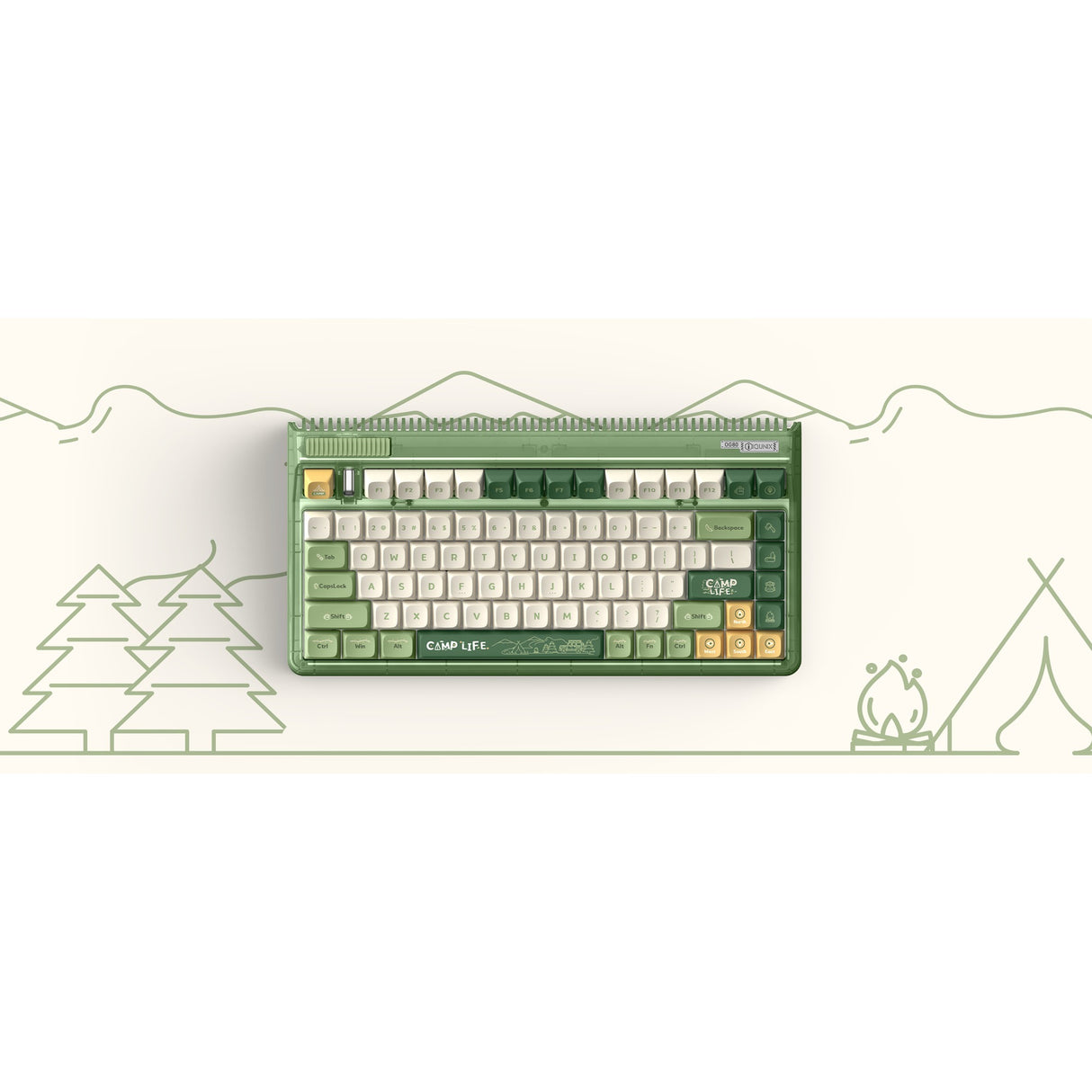 Iqunix OG80 Camping Wireless mechanischer Tastatur