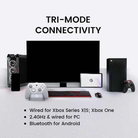 Gamesir G7 Pro Tri-Mode – Shadow Ember Gamepad (schwarz dunkelrot, Xbox Series X|s, Xbox One, PC, Android, Steam)