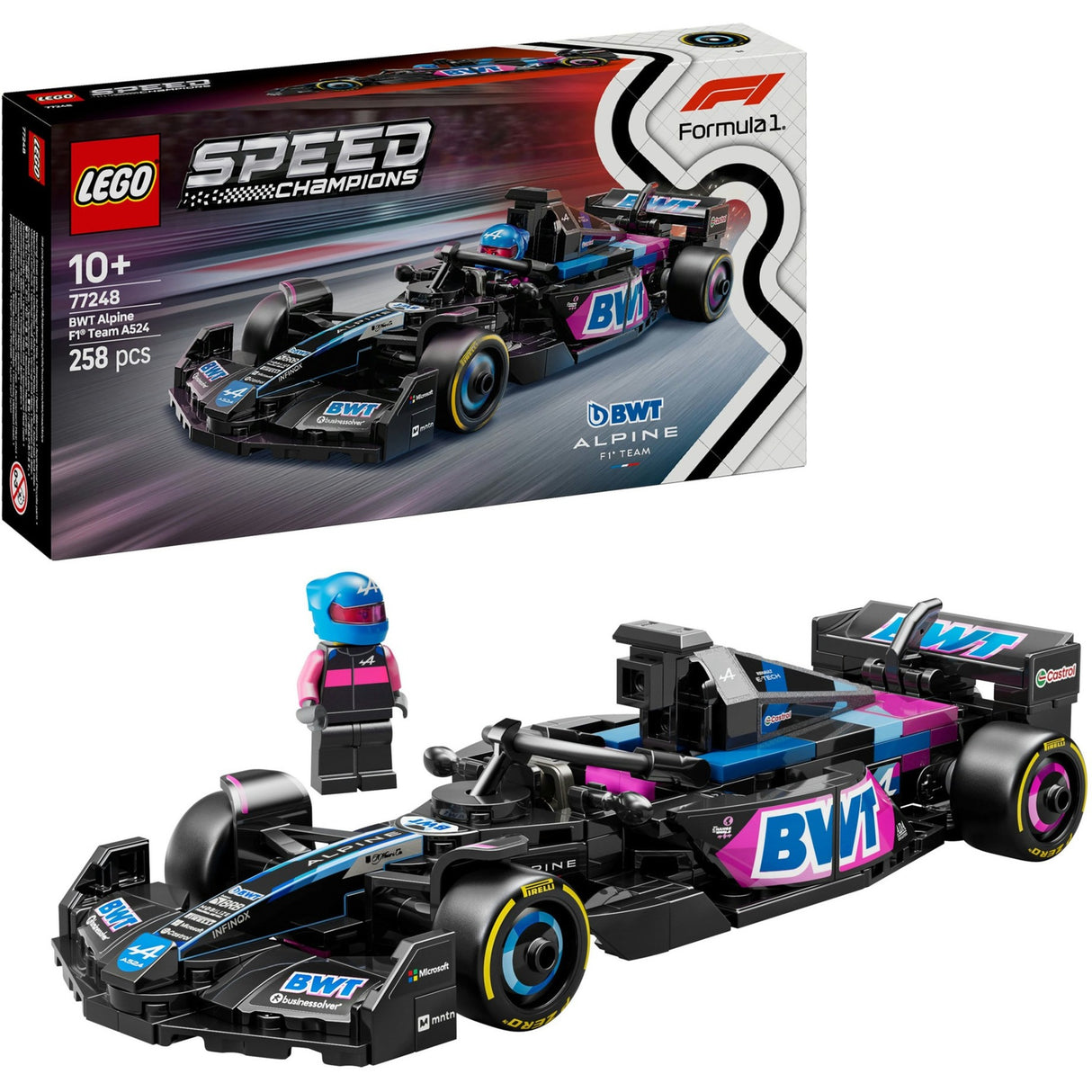 Lego Speed Champions 77248 BWT Alpine F1 Team A524 Rennwagen