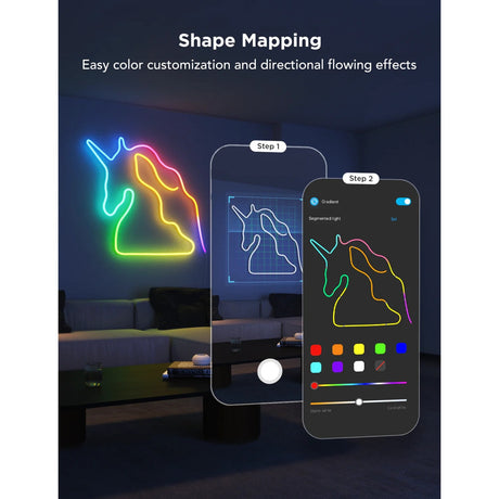 Govee intelligenter weißer Neon-LED-Streifen, 4 m, matt, RGB – besonders flexibel