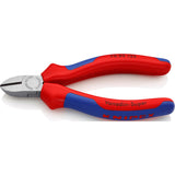 Knipex Seitenschneider schwarz atramentiert mit Mehrkomponentengriffen 125 mm - 7002125