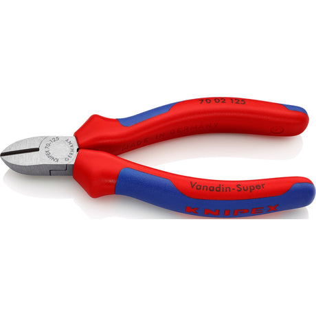 Knipex Seitenschneider schwarz atramentiert mit Mehrkomponentengriffen 125 mm - 7002125