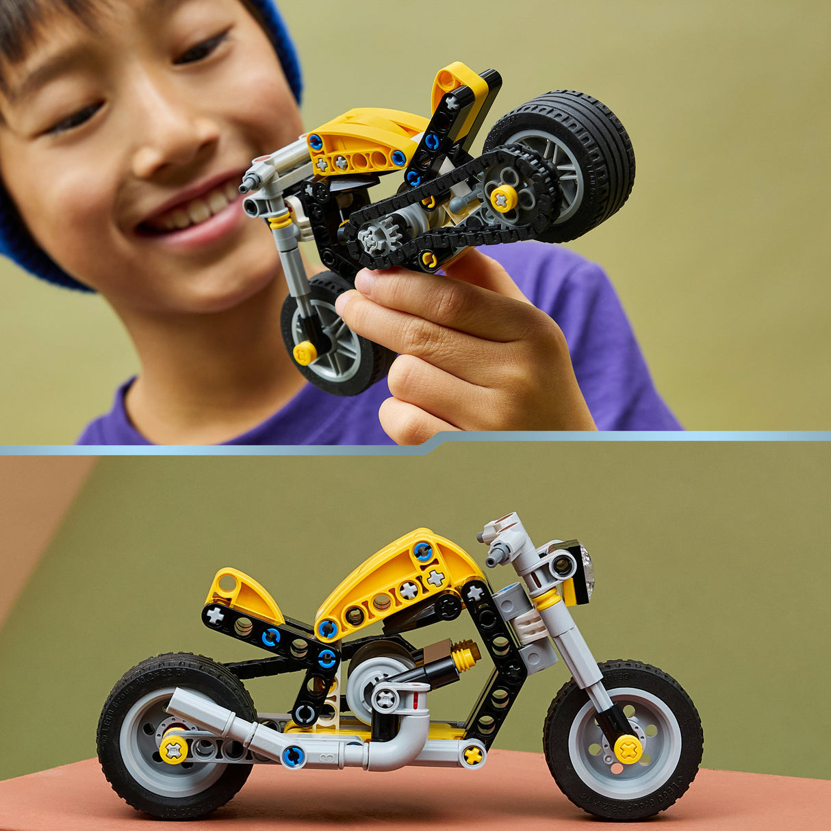 Lego Technic 42225 gelber Motor