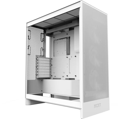 Nzxt h7 flow (2024) Midi-Tower-Gehäuse (weiß | 2x USB-A | 1x USB-C | gehärtetes Glas)