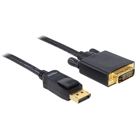 Delock Displayport auf DVI Kabeladapter (schwarz, 1 Meter)