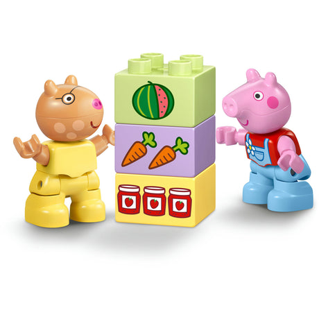 Lego Duplo Peppa Wutz Traktor und Marktstand, Tierspielzeug für Kleinkinder – 10468