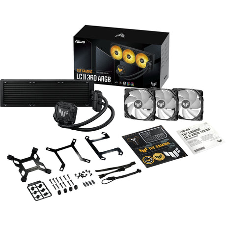 Asus Tuf Gaming LC II 360 ARGB Wasserkühlung (Schwarz, 4-Pin-PWM-Lüfteranschluss)