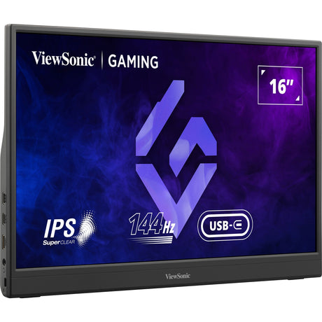 Viewsonic vx1654 tragbarer Gaming-Monitor 16 (schwarz, 1x Micro HDMI, USB-C, Sound, 144 Hz)