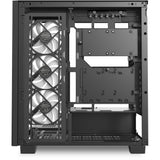 Sharkoon Elite Shark CA500 Midi-Tower-Gehäuse (schwarz | 2x USB-A | 1x USB-C | RGB | gehärtetes Glas)