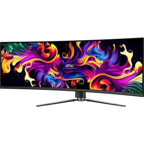 MSI MPG 491CQP QD-OLED 49 gebogener Ultrawide-Gaming-Monitor (schwarz, 2x HDMI, Display-Port, 2x USB-A, USB-B, USB-C, 144 Hz)