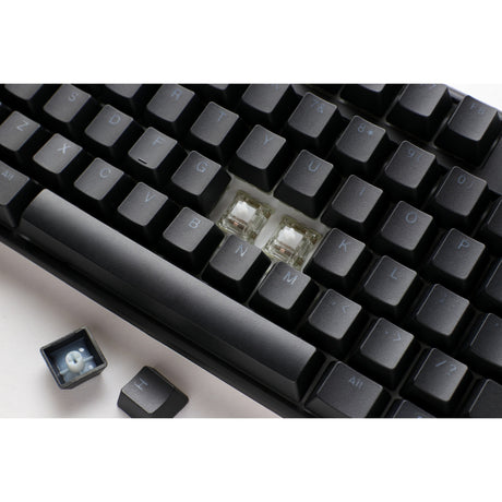 Mechanische Tastatur Ducky One 3 Classic TKL RGB (Schwarz, US-Layout (QWERTY), Cherry MX Silent Red, 80 % (TKL), RGB-LEDs, Double-Shot PBT, Hot-Swap-fähig, Quack-Mechanik)