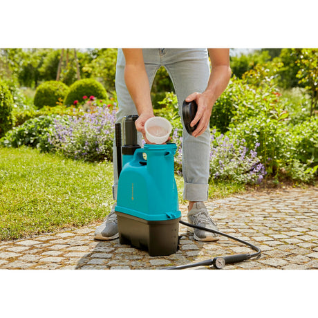 Gardena Rückenspritze 12 l Drucksprüher (türkisgrau, 11140-20)