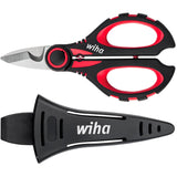 Wiha Elektrikerschere (schwarz rot, mit Schrumpffunktion)