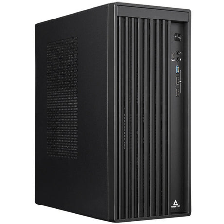 Chieftec uni bs-20b-op Mini-Tower-Gehäuse (schwarz | 3x USB-A | 1x USB-C)