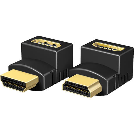 Icy Box 2x HDMI-Eckadapter (schwarz, ib-cb009-1)