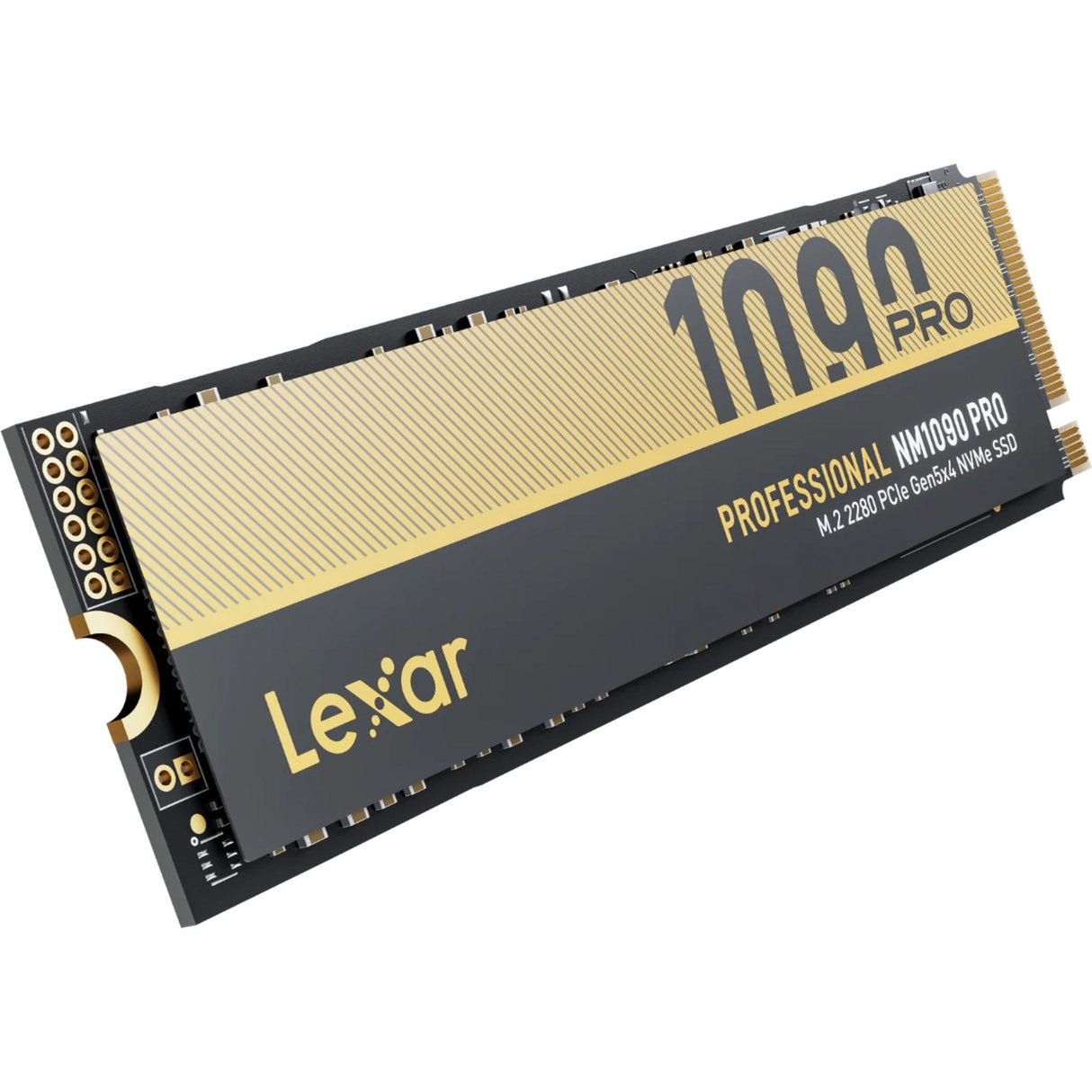 Lexar nm1090 pro 4 TB SSD (Schwarzgold, m.2 2280, PCIe gen 5x4)