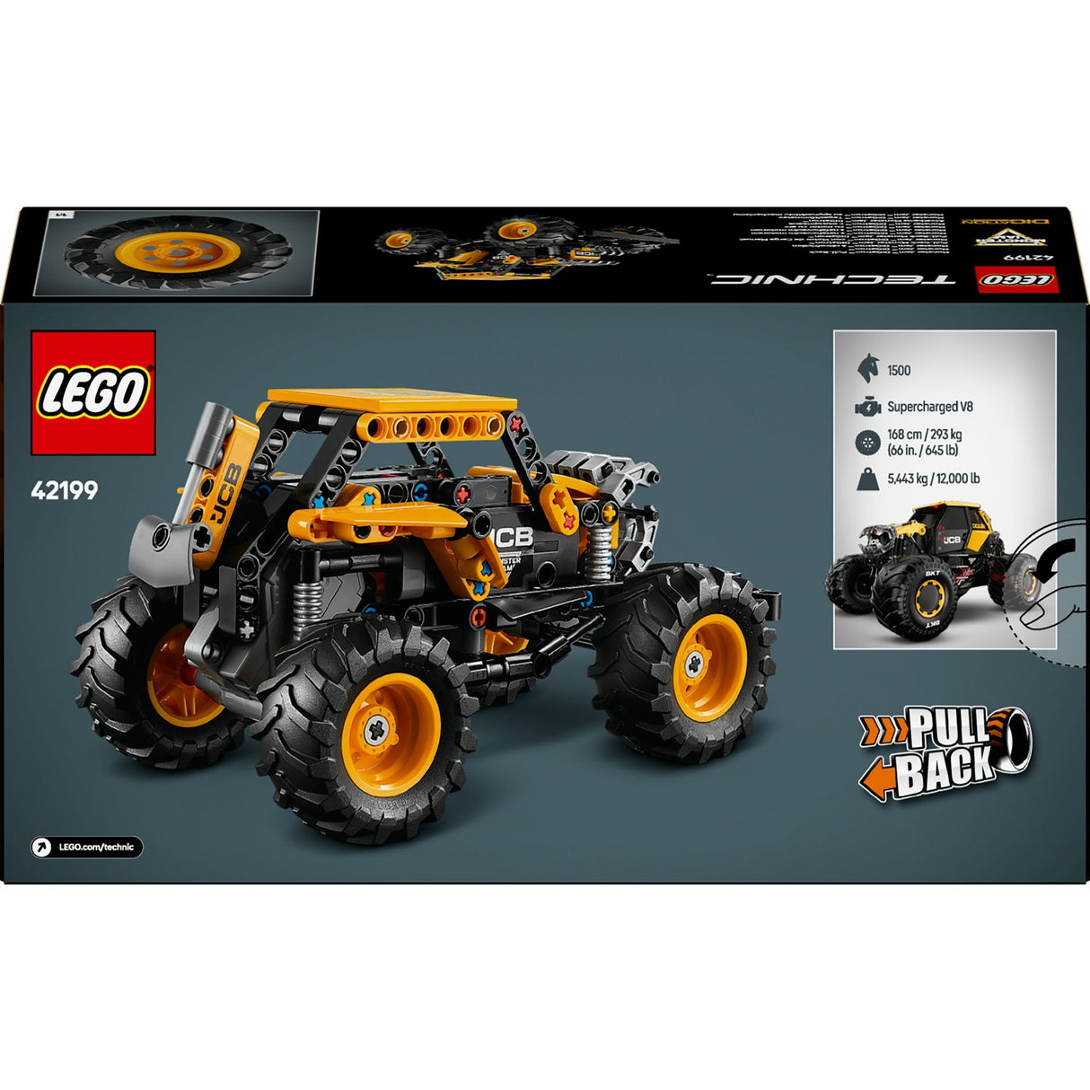Lego Technic 42199 Monster Jam Digatron zurückziehen