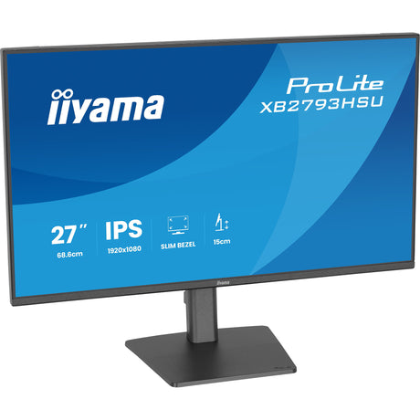 Iiyama Prolite XB2793HSU-B1 27 Monitor (Schwarz (matt), HDMI, Display Port, 2x USB-A, USB-B)