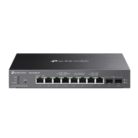 Tp-Link Omada SG2210XMP-M2 8-Port 2,5GBase-T Smart Switch (schwarz, 8x PoE+, 2x 10GE SFP+)