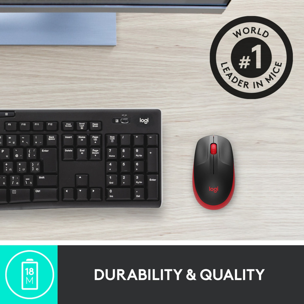 Logitech M190 Funkmaus in voller Größe