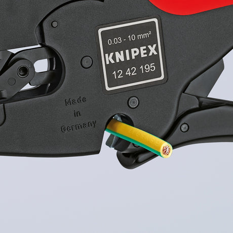 Knipex Multistrip 10 automatische Abisolierzange 1242195 (schwarz rot)