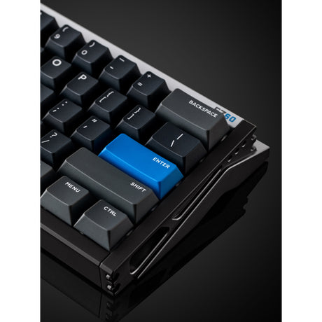 Iqunix EZ60 Magnetschalter-Gaming-Tastatur (schwarz, US-Layout (QWERTZ), Gateron Star Trail, 60 %, RGB, Double-Shot-PBT-Tastenkappen)