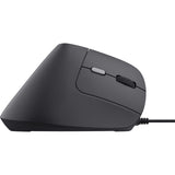 Trust bayo ii bedrade ergonomische muis (zwart, 800 dpi - 2400 dpi)