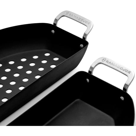 Kamado Joe Karbon Steel Half Moon Pan Set Bratpfanne