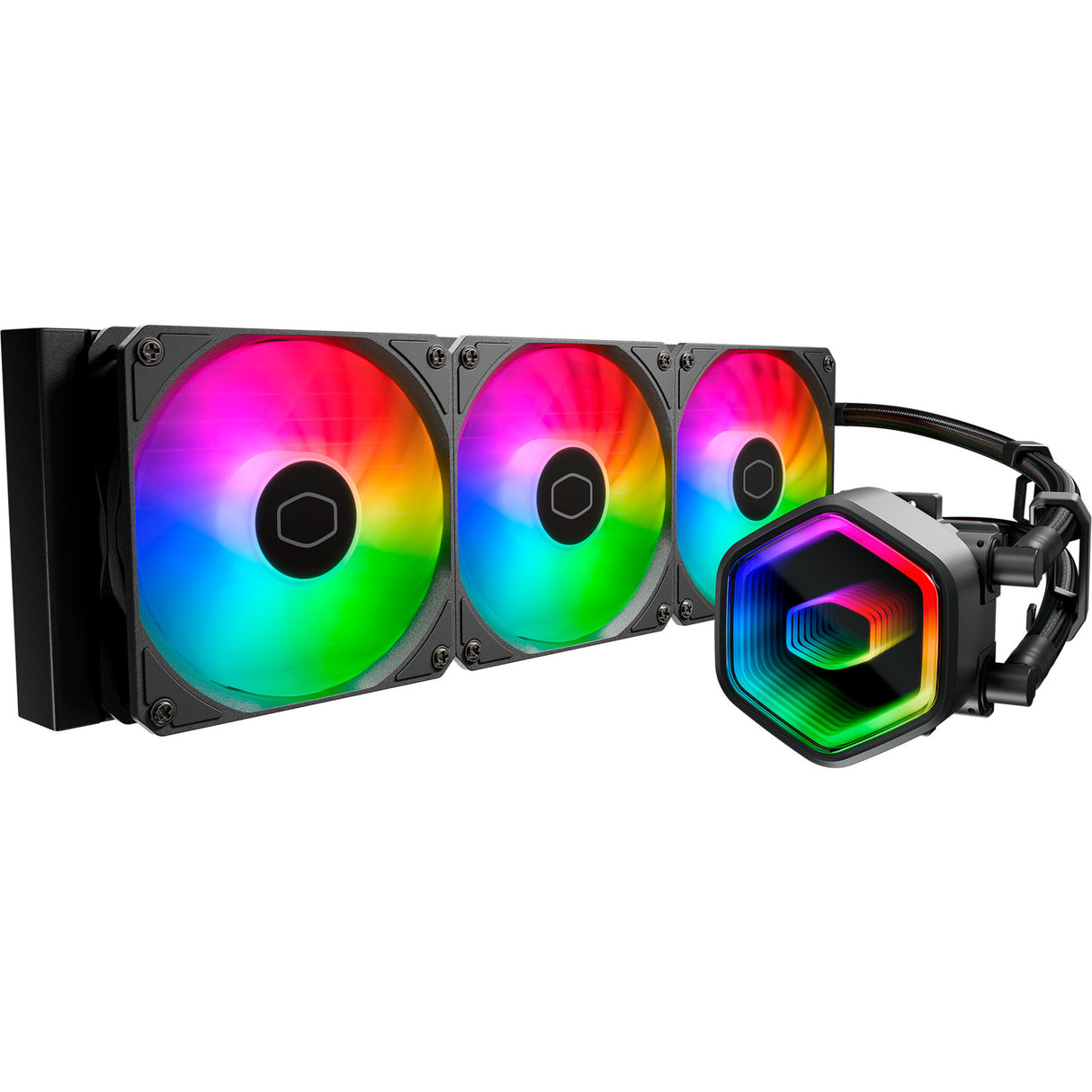 Cooler Master mlw-d36m-a18pa-r1 Masterliquid 360 Core II ArGB, 360-mm-Radiator, 3x 120-mm-Argb Gen 2