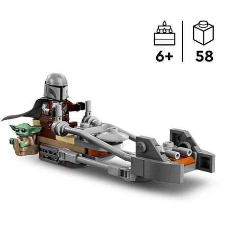 Lego Star Wars TM 75436 The Mandalorian und Grogus Speeder Bike | 2 Stk