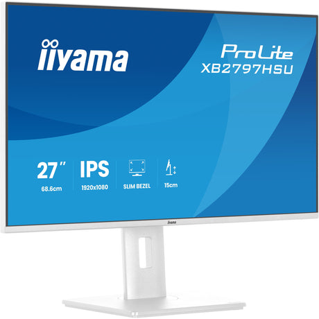 Iiyama Prolite xb2797hsu-w1 27 Monitor (weiß (matt), 120 Hz, HDMI, Display-Port, USB, Audio)