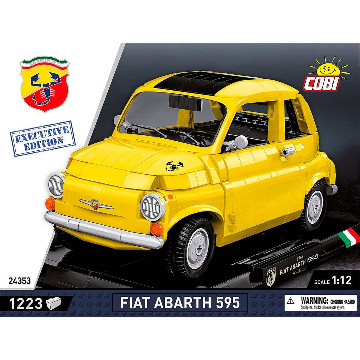 Cobi fiat 500 abarth - executive edition constructiespeelgoed (schaal 1:12)