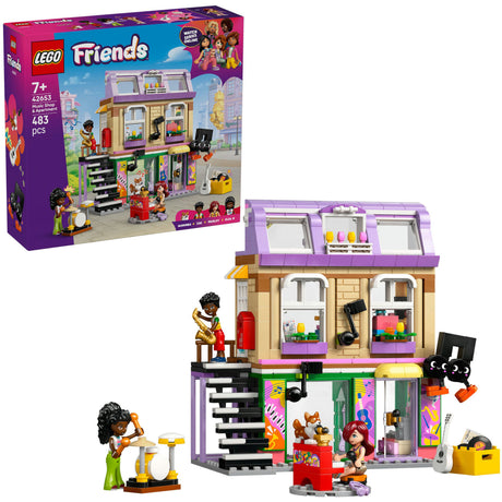 Lego Friends Musikladen und Wohnbausatz für Kinder – 42653