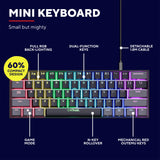 Trust Trust GXT 867 Acira 60 % mechanische Mini-Gaming-Tastatur