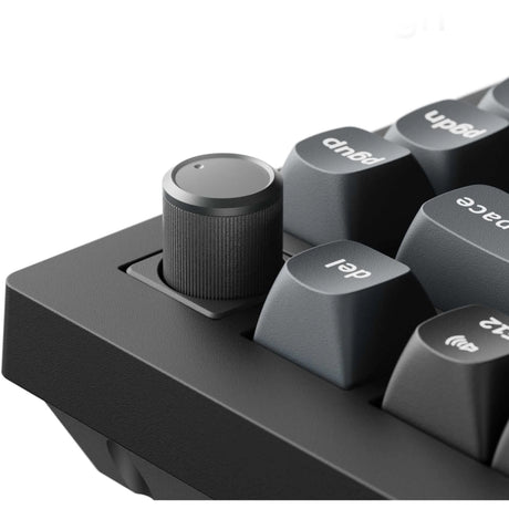 Keychron v1 Ultra 8K kabellose, benutzerdefinierte mechanische Tastatur (Schwarz, US-Layout (QWERTZ), Seidenbommelbraun, 75 %, RGB, Hot-Swap, 2,4 GHz | Bluetooth 5.3 | USB-C)