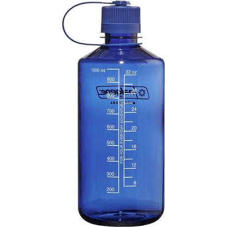Nalgene Narrow Mouth Sustain Trinkflasche, 1 Liter Trinkflasche (hellblau)
